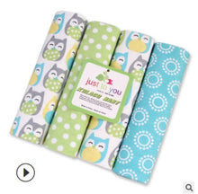 Load image into Gallery viewer, 4Pcs/Lot Baby Blankets Newborn Muslin Diapers 100% Cotton Baby Swaddle Blanket for Newborns Photography Kids Muslin Swaddle Wrap
