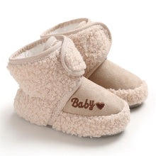 Load image into Gallery viewer, Baby Winter Warm First Walkers Cotton Baby Shoes Cute Infant Baby boys girls shoes soft sole indoor shoes for 0-18M
