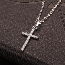 Load image into Gallery viewer, Fashion Female Cross Pendants Gold Black Color Crystal Jesus Cross Pendant Necklace Jewelry For Men/Women Wholesale
