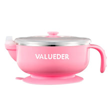 Load image into Gallery viewer, VALUEDER Baby Suction Bowl with 2PCS Soft Silicone Baby Spoon Set Insulated and Sealed Baby Bowls for Kids
