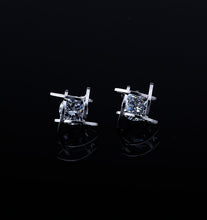 Load image into Gallery viewer, Women&#39;s earrings 2019 Europe and the new jewelry geometric hollow square triangle zircon earrings fashion banquet jewelry
