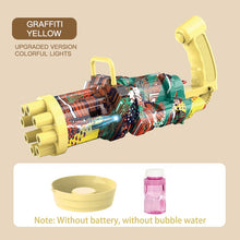 Load image into Gallery viewer, New Magic dolphin Gatling Bubble Gun Automatic Bubble Machine Gun Soap Bubble Blower Outdoor Kids Child Toy for Kids
