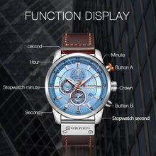 Load image into Gallery viewer, Watch Top Brand Man Watches with Chronograph Sports Waterproof Clock Man Watches Military Luxury Men&#39;s Watch Analog Quartz
