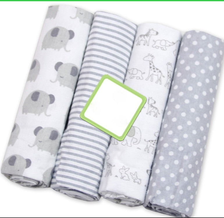 4Pcs/Lot Baby Blankets Newborn Muslin Diapers 100% Cotton Baby Swaddle Blanket for Newborns Photography Kids Muslin Swaddle Wrap