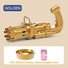 Load image into Gallery viewer, New Magic dolphin Gatling Bubble Gun Automatic Bubble Machine Gun Soap Bubble Blower Outdoor Kids Child Toy for Kids
