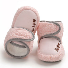 Load image into Gallery viewer, Baby Winter Warm First Walkers Cotton Baby Shoes Cute Infant Baby boys girls shoes soft sole indoor shoes for 0-18M
