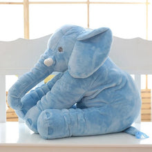 Load image into Gallery viewer, 40CM 60CM 5 Colors Long Nose Plush Elephant Toy Lumbar Elephant Pillow Baby Appress Doll Bed Cushion Kids Toy Gift For Girl
