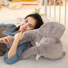 Load image into Gallery viewer, 40CM 60CM 5 Colors Long Nose Plush Elephant Toy Lumbar Elephant Pillow Baby Appress Doll Bed Cushion Kids Toy Gift For Girl
