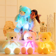 Load image into Gallery viewer, 50cm Creative Light Up LED Teddy Bear Stuffed Animals Plush Toy Colorful Glowing   Christmas Gift for Kids Pillow
