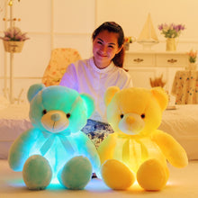 Load image into Gallery viewer, 50cm Creative Light Up LED Teddy Bear Stuffed Animals Plush Toy Colorful Glowing   Christmas Gift for Kids Pillow
