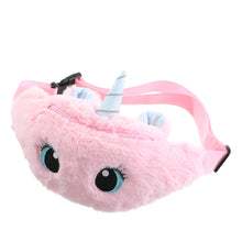 Load image into Gallery viewer, Cute Unicorn Children&#39;s Fanny Pack Girls Waist Bag Plush Toys Belt Gradient Color Chest Bag Cartoon Coin Purse Travel Chest Bag
