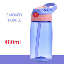 Load image into Gallery viewer, 480ml Kids Water Bottle with Straw Lid And Handle
