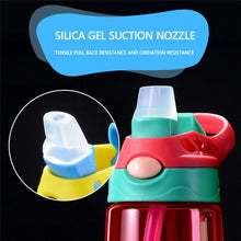 Load image into Gallery viewer, 480ml Kids Water Bottle with Straw Lid And Handle
