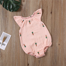 Load image into Gallery viewer, 0-24M Newborn Baby Girls Bodysuit Summer Infant Sleeveless Girls Print One-piece Jumpsuit Baby Cotton Linen Soft Clothes Outfits
