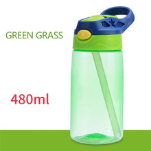 Load image into Gallery viewer, 480ml Kids Water Bottle with Straw Lid And Handle
