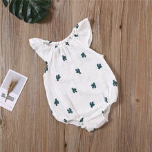 Load image into Gallery viewer, 0-24M Newborn Baby Girls Bodysuit Summer Infant Sleeveless Girls Print One-piece Jumpsuit Baby Cotton Linen Soft Clothes Outfits
