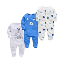 Load image into Gallery viewer, 3 pcs/lot Baby Long SleeveSoft Cotton Boys Clothes
